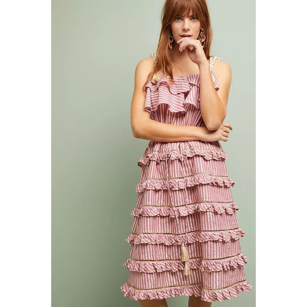 Anthropologie Misa Los Angeles Carson Tiered Dress size XS